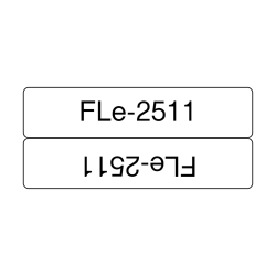 Cinta etiquetas Bandera FLe2511 Neg/Bla. 24mm Brother