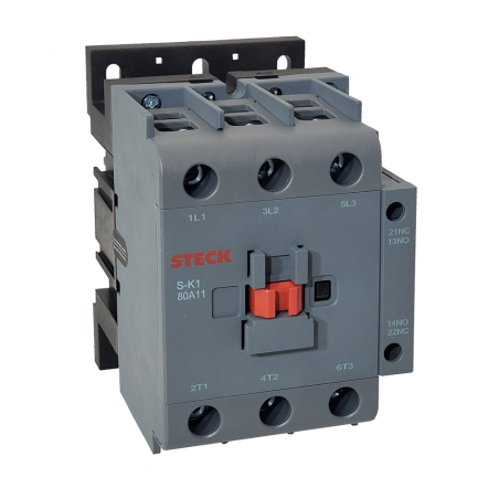 Contactor Tripolar 80A 1NA+1NC, 24Vca SK180A11B Steck