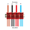 Bloque de Distribución, 80A, 690V, IP20 SBI80A Steck