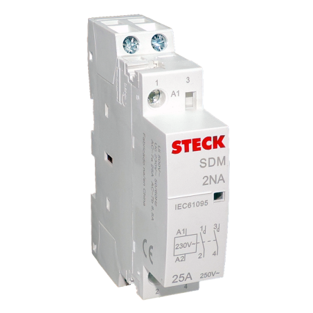 Contactor Modular 2NA + 0NC 25A 230Vac SDM2520M Steck