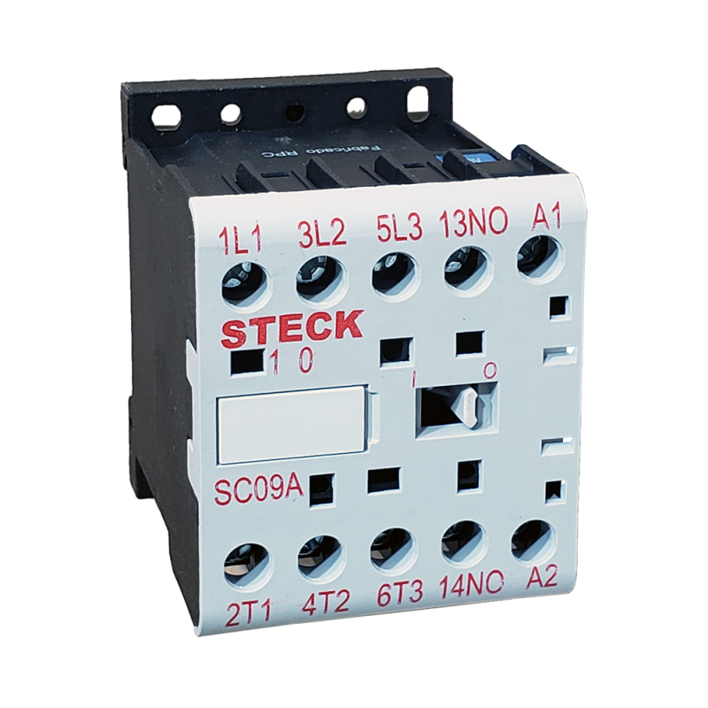 Mini Contactor Tripolar 9A 1NA, 24Vca SC09A10B30 SteckA