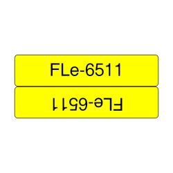 Cinta etiquetas Bandera FLe6511 Neg/Ama. 24mm Brother