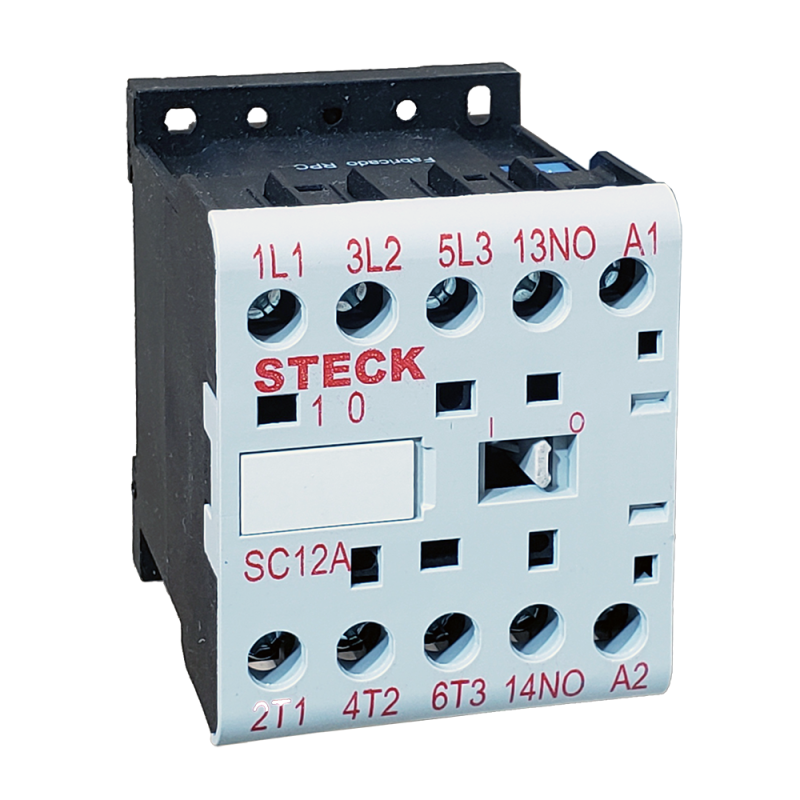 Mini Contactor Tripolar 12A 1NA, 24Vca SC12A10B30 Steck