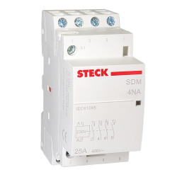 Contactor Modular 4NA + 0NC 25A 230Vac SDM2540M Steck