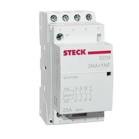 Contactor Modular 3NA + 1NC 25A 230Vac SDM2531M Steck