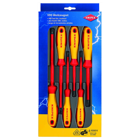 Juego de Destornilladores Aislados 00 20 12 V01 1000V Ph y Plano Knipex