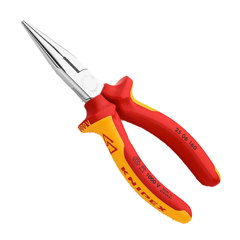 Knipex Pinza Electricista Cromado 6.4, Mangos Aislados 1000V, 160