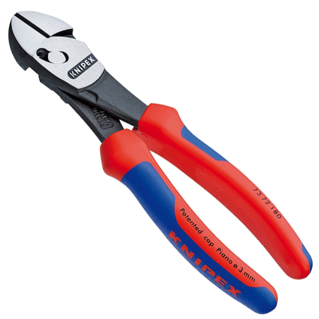 Alicate Corte Diagonal Twin-Force 73 72 180 Piano 3mm Knipex