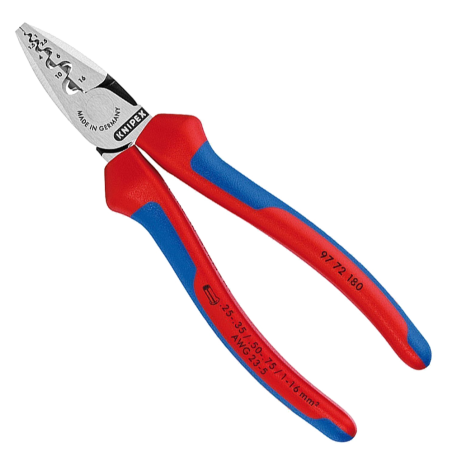 Pinza Crimpeadora para Punteras Huecas 97 72 180 Knipex