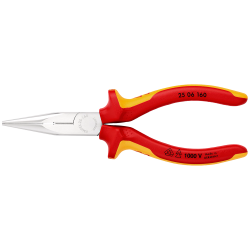 Pinza Punta Montaje 25 06 160 160mm 1000V Knipex