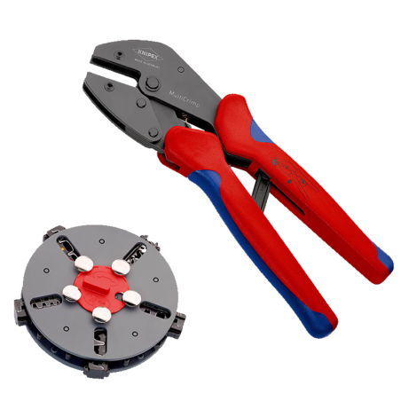 Kit Alicate de Compresion 97 33 02 con Cargador De Mordazas Knipex