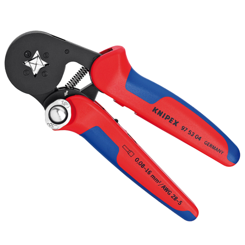 Pinza Crimpeadora Autoajustable para Punteras Huecas 97 53 04 Knipex