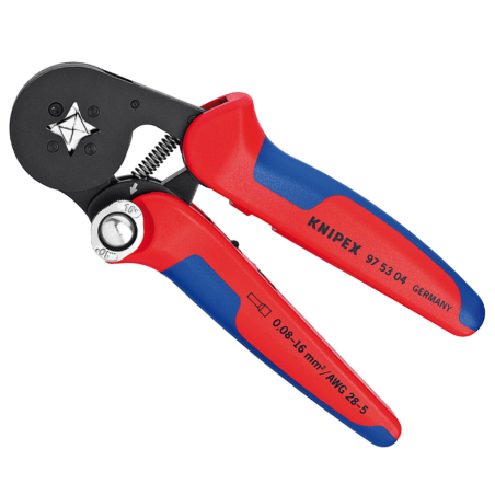 Pinza Crimpeadora Autoajustable para Punteras Huecas 97 53 04 Knipex