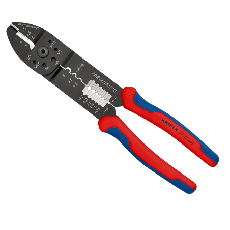 Alicate para Compresión de Terminales 97 32 240 C/S Aislac. 6mm², Pelacables Knipex